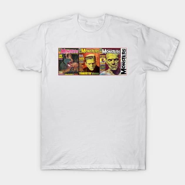 Classic Famous Monsters of Filmland Series 14 T-Shirt by Starbase79